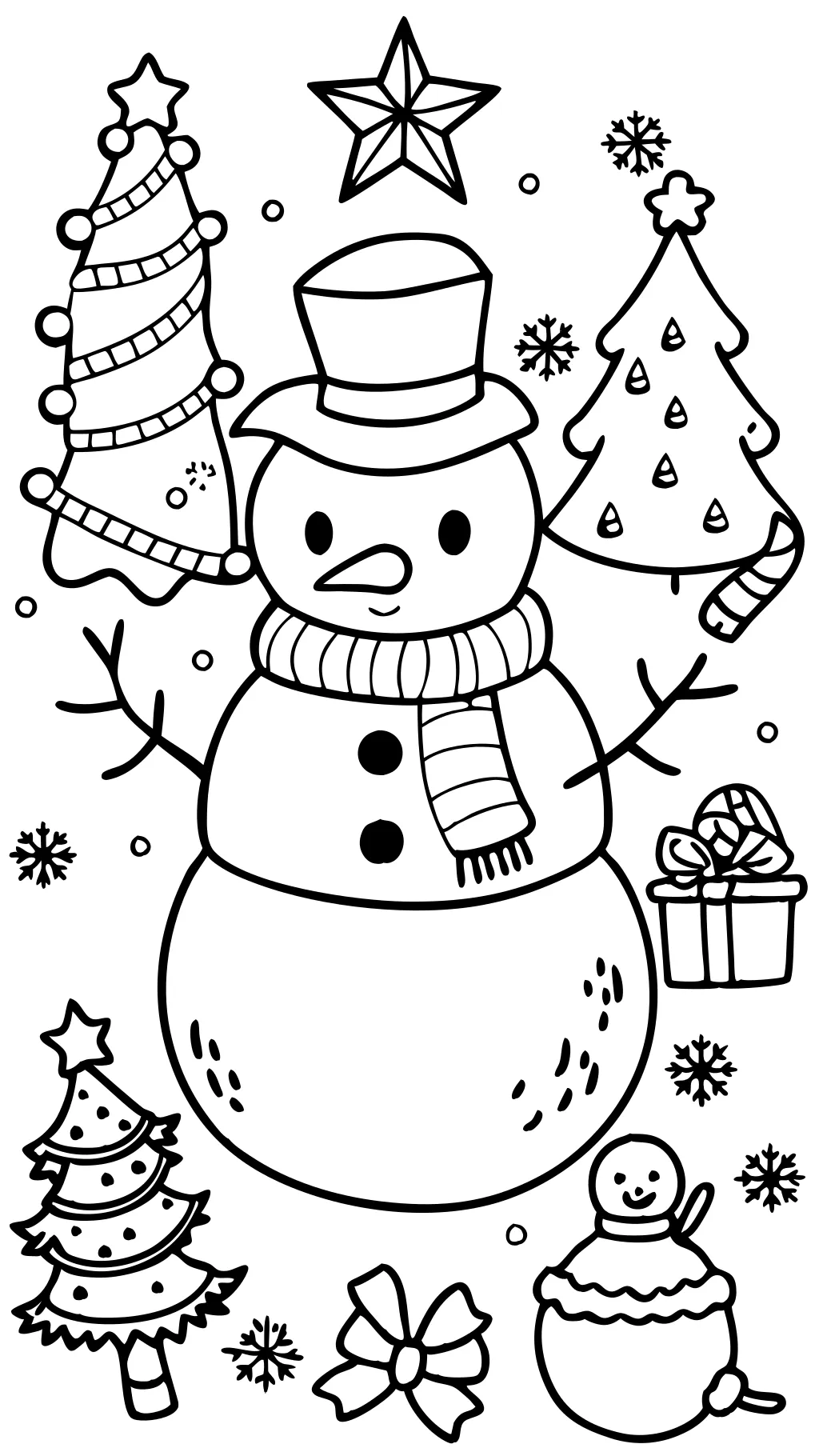 coloriages de Noël adorables